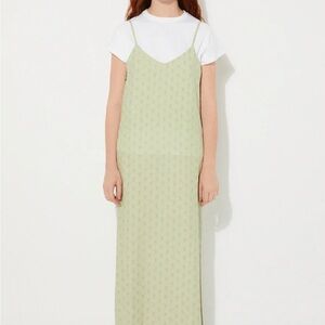 RITA ROW green freckle dress